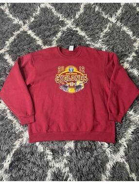 Iowa State Cyclones Liberty Bowl Sweatshirt Adult XL Red Crewneck JERZEES